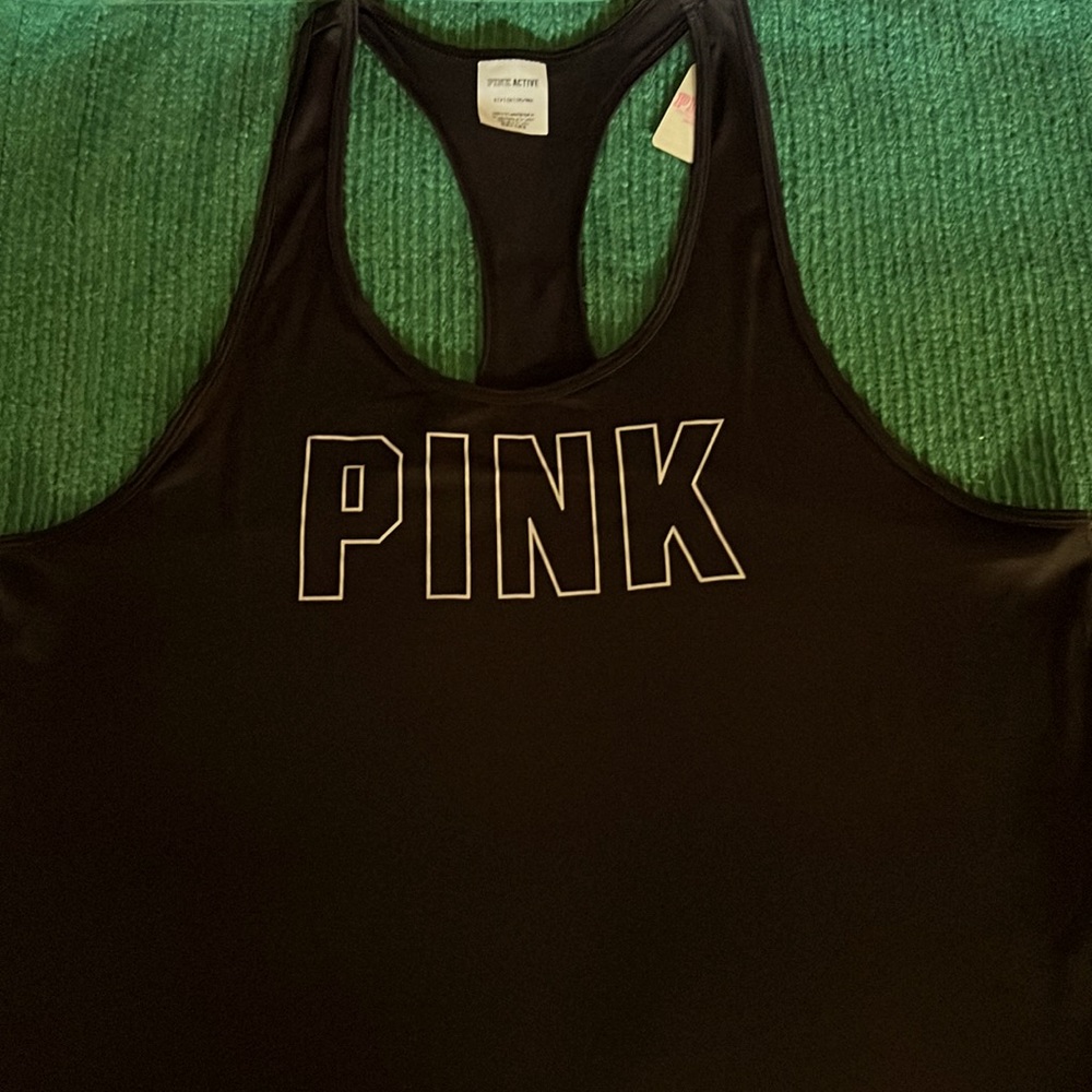 Pink Racerback Tank Top - Picture 2 of 3
